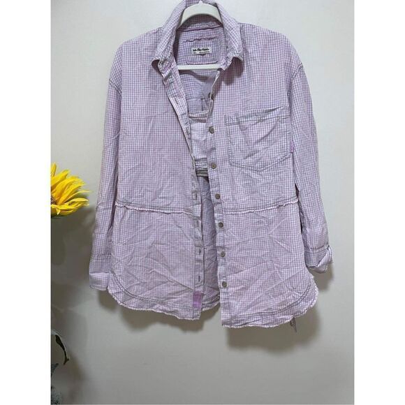 Free People Gingham Button Up and Cropped Bandeau Set Size S - Picture 2 of 7